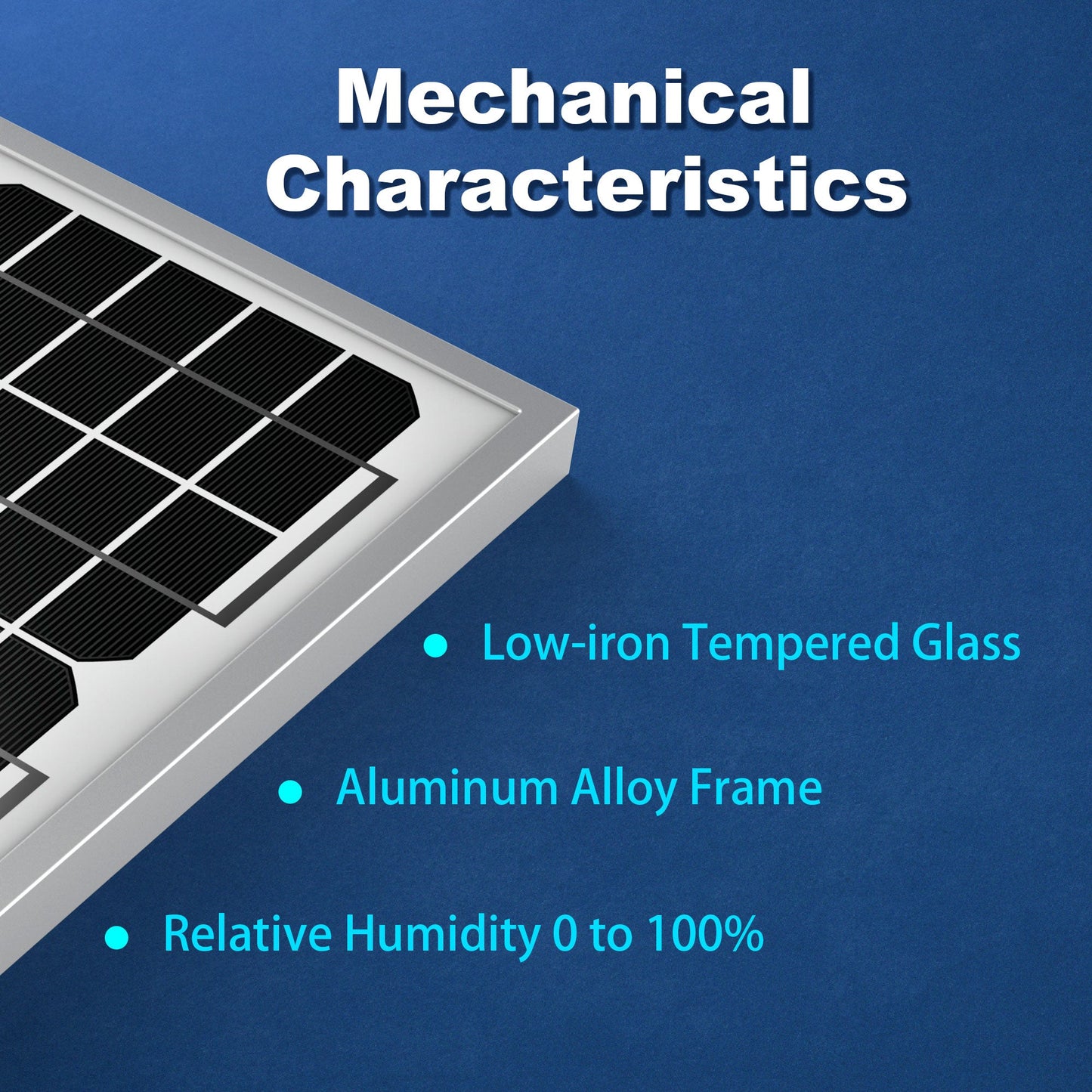 10w 12 Volt Monocrystalline Solar Panel