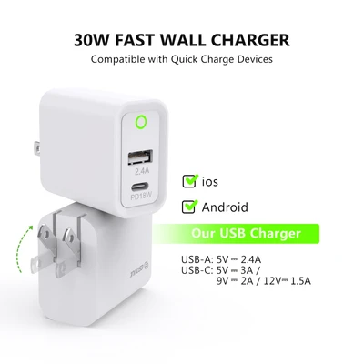 USB-C Wall Adapter Fast Charger