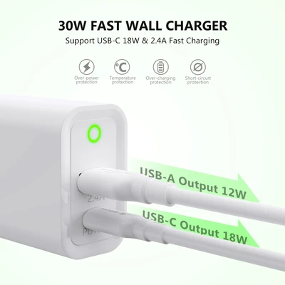 USB-C Wall Adapter Fast Charger
