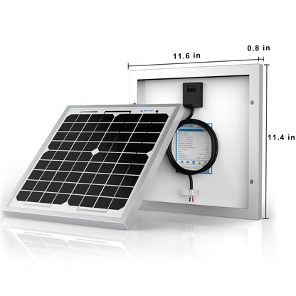 10w 12 Volt Monocrystalline Solar Panel
