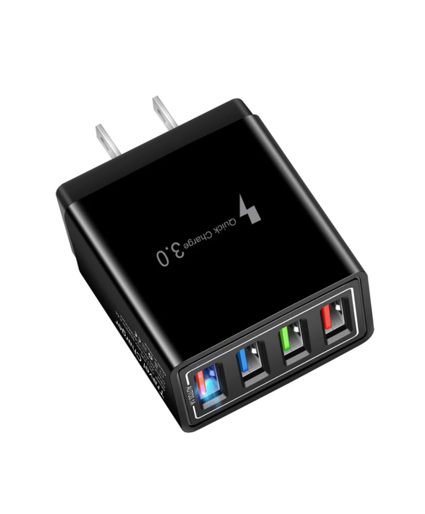 4 Port USB Wall Quick Charger