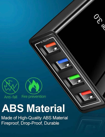 4 Port USB Wall Quick Charger