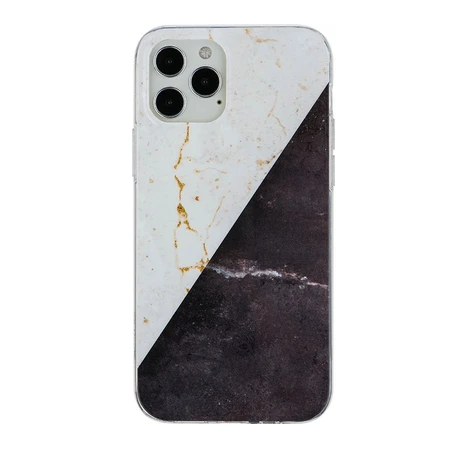 iPhone 12 PRO 6.1" Gold Electroplated Marble Case